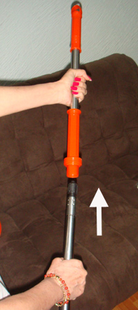 colocacion baston telescopico mango superior easy mop colocacion baston telescopico mango superior easy mop
